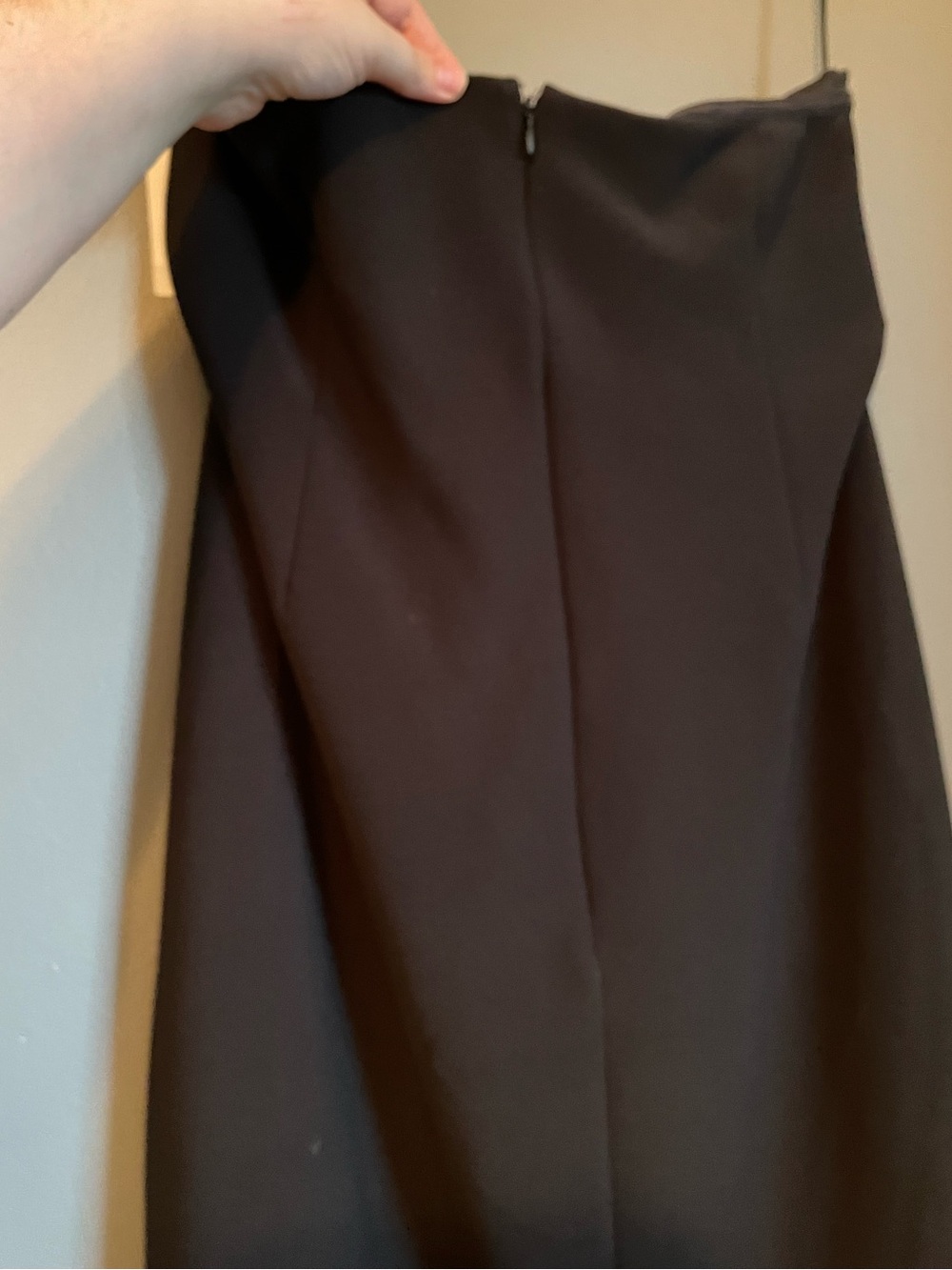 NWT Open Edit Sz XL Women’s Black Ruched Tube Strapless Maxi Slit Dress Ret $79! - Picture 11 of 13